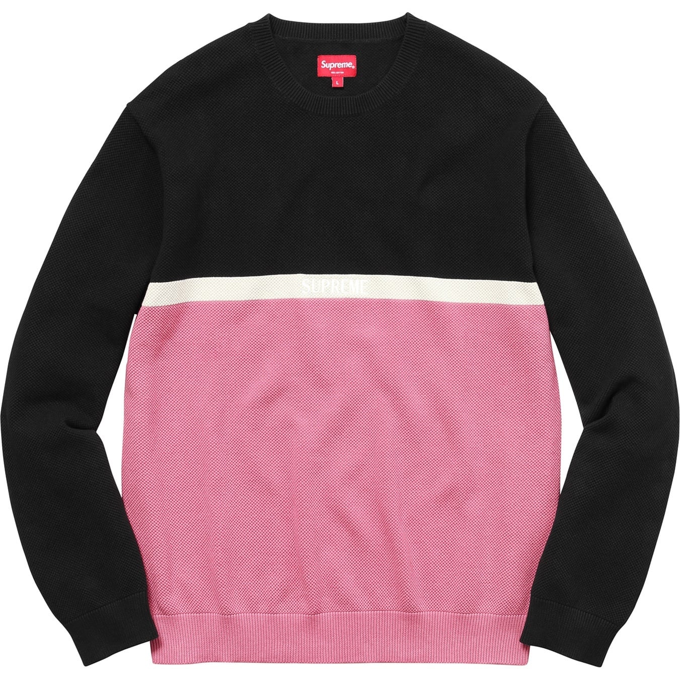 Split Pique Crewneck view 3